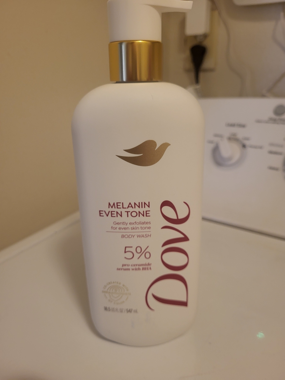 Dove Melanin Even Tone Body Wash - White & Gold Bottle